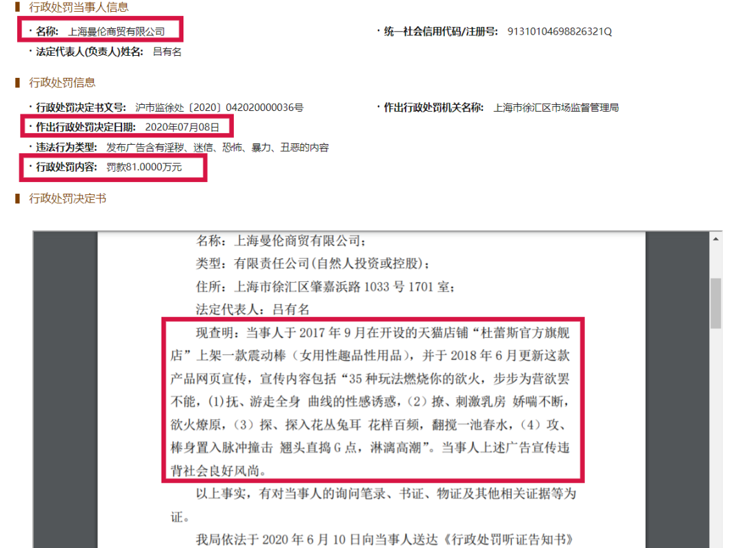 杜蕾斯廣告低俗,被罰81萬! 杜蕾斯廣告低俗,被罰81萬!