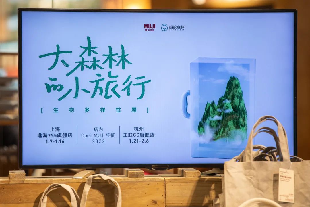 螞蟻森林和MUJI，把森林裝進了旅行箱